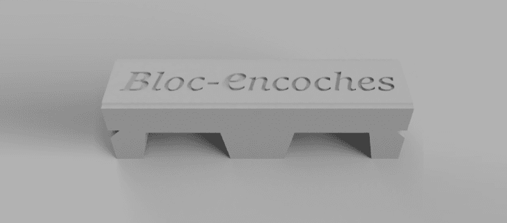 Détail de l'assemblage Bloc Encoches - Détail de l'assemblage